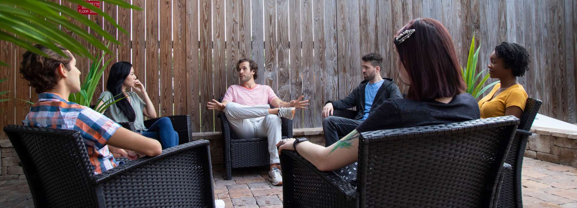 Group therapy at Evolve Recovery Center